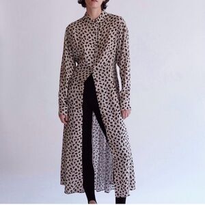 NWT Thakoon printed smocked back shirt dress